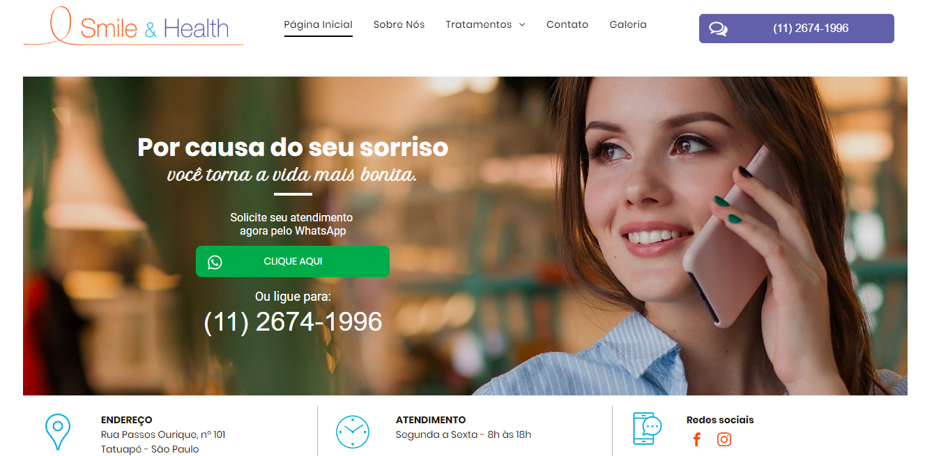 smile e health - site superdental