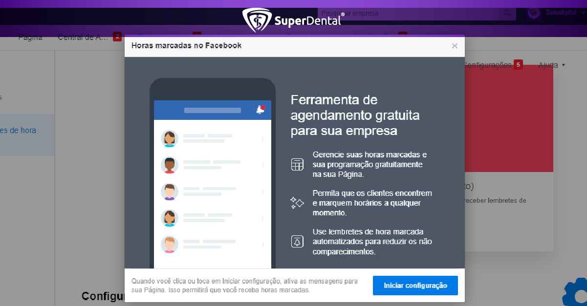 hora marcada facebook