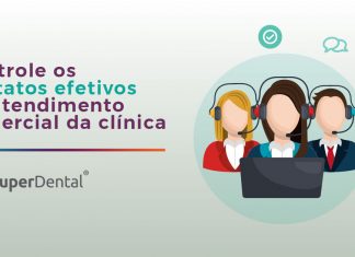 Controle os contatos efetivos da equipe de atendimento comercial da clínica.