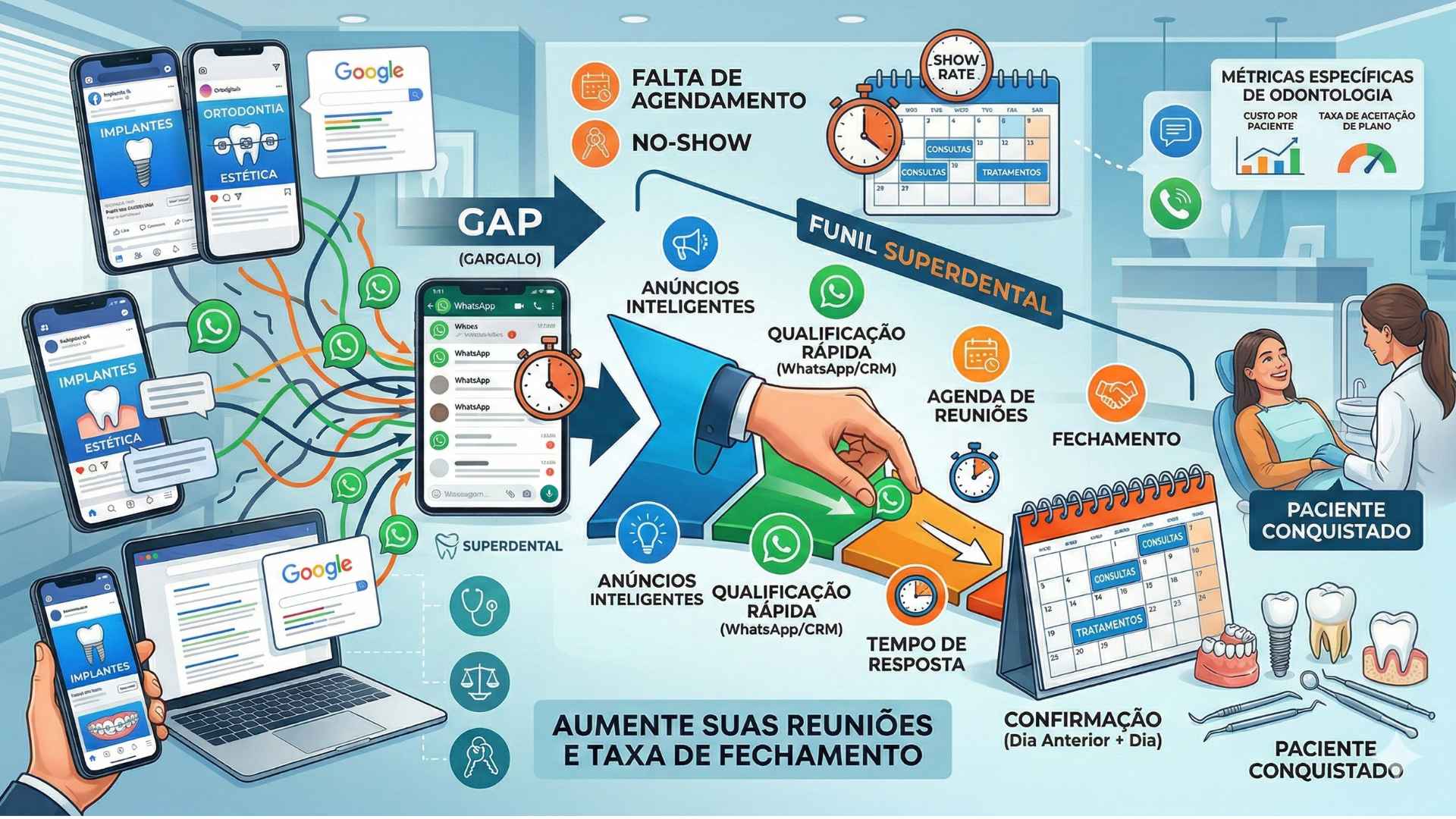 Marketing digital para clínicas odontológicas: como transformar leads em agenda